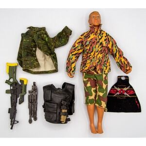 Gi Joe Doll By Power Team And Random Accessories